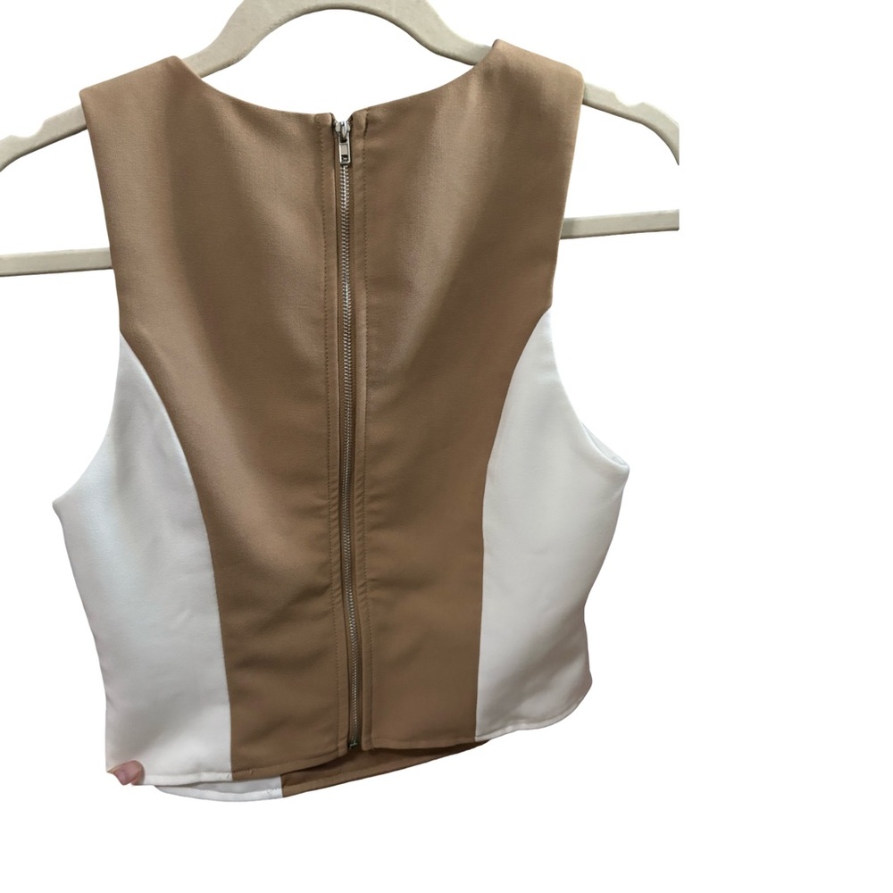 NWOT Anthropologie Back Zip Sleeveless Top - Picture 4 of 6